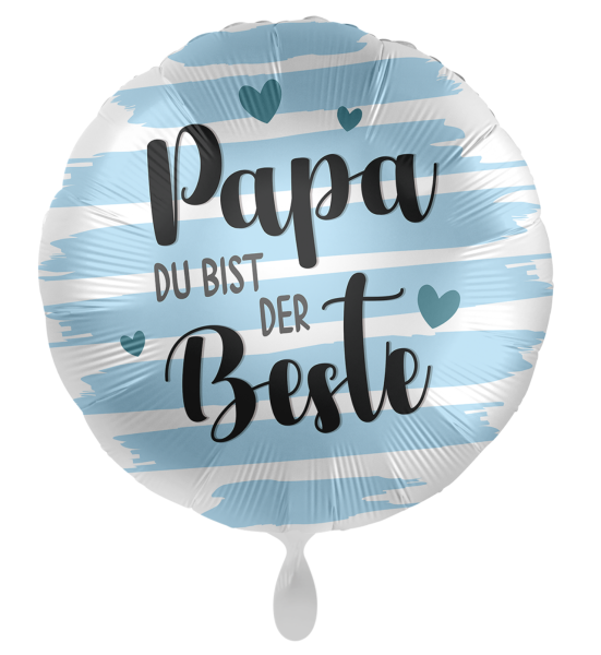 Folienballon rund - Papa du bist der Beste - ø 43cm